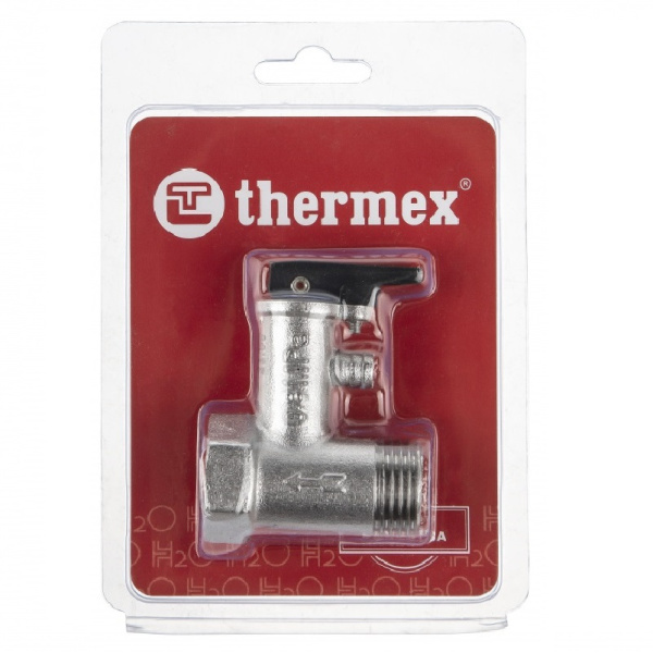 Клапан предохранительный для бойлера с ручкой 1/2 г/ш 8,0 бар THERMEX