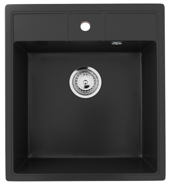Мойка Ulgran U-406-344 ультра-черная 500х445мм