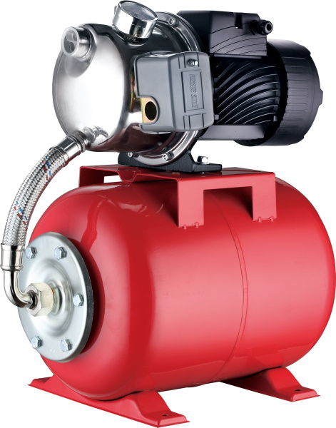 Насосная станция ATSGJ800 (нерж, 800Вт, Hmax-46м, Qmax-50л/мин, всас 9м, г/а 24л)