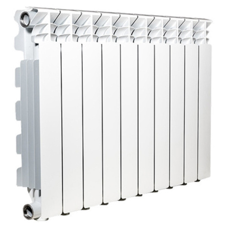 Алюминиевый секционный радиатор EXCLUSIVO B3 800/100 белый 4 секции