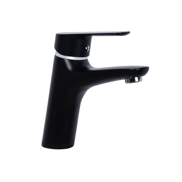 Смеситель для умывальника, одноручный, черный, Г1Ч