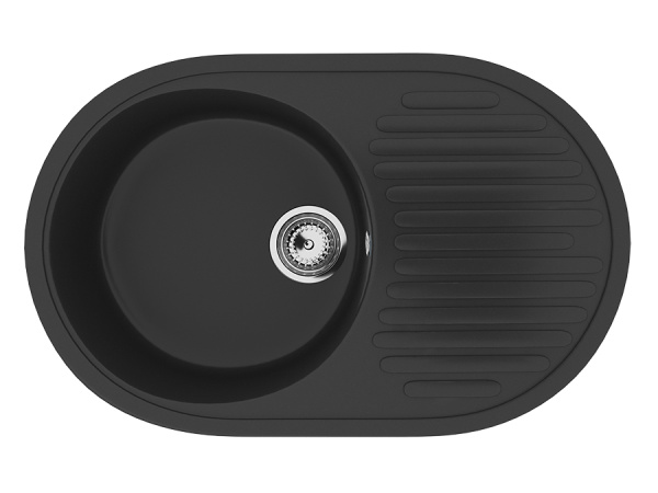 Мойка Ulgran U-107-344 ультра-черная 720х455мм