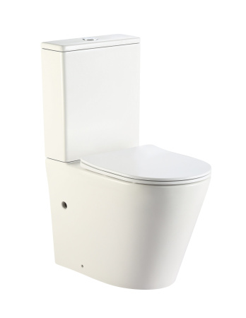 Унитаз напольный безободковый Triton-Pro Corso CO-3906, 610*365*850 мм, горизонтальный выпуск, быстросъемное сиденье с функцией плавного опускания, 2-режимная арматура