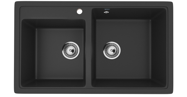 Мойка Ulgran U-200-344 ультра-черная 840х485мм