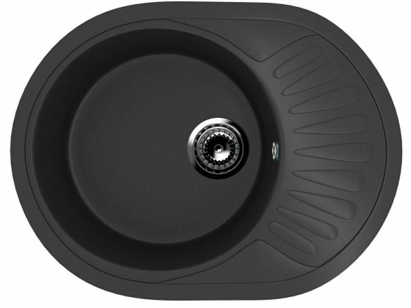Мойка Ulgran U-107M-344 ультра-черная 570х450мм