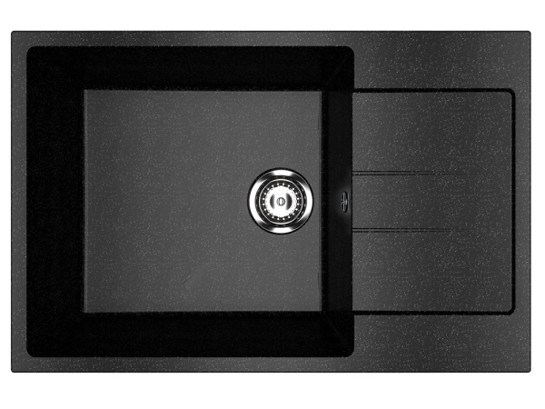 Мойка Ulgran U-602-308 черная 760х510мм
