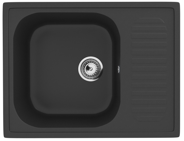 Мойка Ulgran U-202-344 ультра-черная 640х490мм