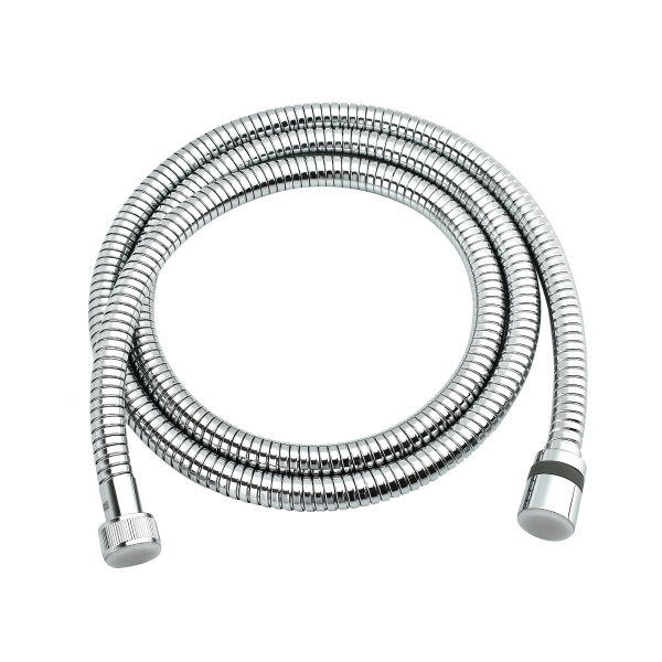 Шланг душевой двухзагибный растяжной от 1,5 до 2 м, сталь хромированная, блистер LEMARK