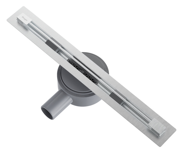 Душевой щелевой трап RAGLO САТИН 700х70 мм, 40 л/мин, нержавеющая сталь, цвет сатин, комбинированный затвор, с горизонтальным выходом D40/50 мм, сифон 360°